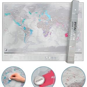 Brand New Scratch Map Platinum